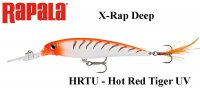 Rapala X-Rap Deep HRTU - Hot Red Tiger UV