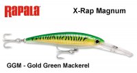 Vobleris Rapala X-Rap Magnum XRMAG Gold Green Mackerel